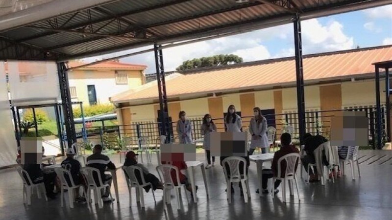 Atividade fez parte do Programa Saúde na Escola