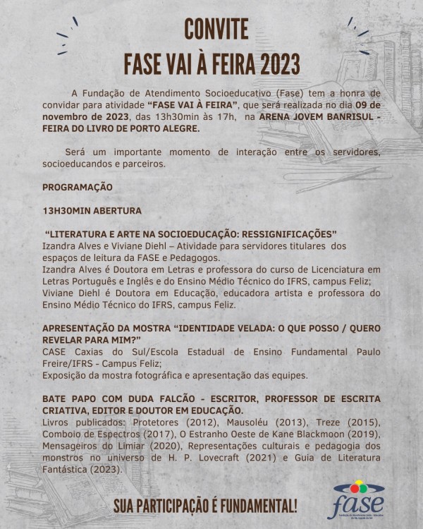 Convite Fase vai à feira